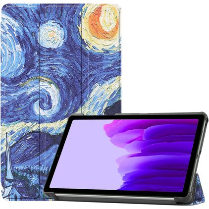 Mobigear Tri-Fold Coque Samsung Galaxy Tab A7 Lite Etui - The Starry Night