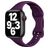 Mobigear Sport Slim Bracelet Silicone Apple Watch Fermeture à clou et passant - 42/41/40/38 mm - Violet