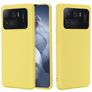Mobigear Rubber Touch Coque Xiaomi Mi 11 Ultra Coque arrière en Silicone - Jaune
