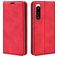 Mobigear Retro Slim Housse Sony Xperia 5 IV Etui Porte-Monnaie - Rouge