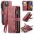 Caseme C30 Housse iPhone 14 Plus Etui Porte-Monnaie - Rouge