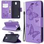 Mobigear Butterfly Housse Nokia 1.3 Etui Porte-Monnaie - Violet