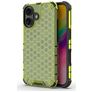 Mobigear Honeycomb Coque iPhone 16 Plus Coque arrière Rigide Anti-Chocs - Vert