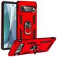 Mobigear Armor Ring Coque Google Pixel 7 Coque arrière Rigide Anti-Chocs avec Anneau-Support - Rouge