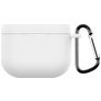 Mobigear Colors Coque Apple AirPods 4 Coque en Silicone Souple - Blanc