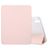 Mobigear Tri-Fold Gel Coque iPad 11 (2025) Etui en TPU,Similicuir + Porte-crayon - Rose