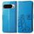 Mobigear Clover Google Pixel 9 Pro XL Étui Portefeuille - Bleu