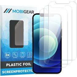Mobigear iPhone 12 Mini Protection d'écran Film - Compatible coque (Lot de 3)