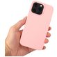 Mobigear Rubber Touch Coque iPhone 14 Pro Coque arrière en Silicone - Noir