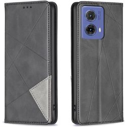 Mobigear Rhombus Slim Housse Motorola Moto G85 Etui - Noir