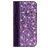 Mobigear Croco Glitter Housse Motorola One Power Etui Porte-Monnaie - Violet