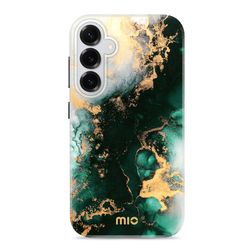 MIO Coque Samsung Galaxy S25 Plus MagSafe Coque arrière Rigide - Green Marble