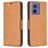 Mobigear Excellent Motorola Moto G85 Étui Portefeuille - Cognac