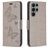 Mobigear Butterfly Samsung Galaxy S24 Ultra Étui Portefeuille - Gris