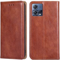 Mobigear Wallet Housse Motorola Edge 30 Fusion Etui Porte-Monnaie - Marron