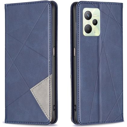 Mobigear Rhombus Slim Housse Realme C35 Etui - Bleu