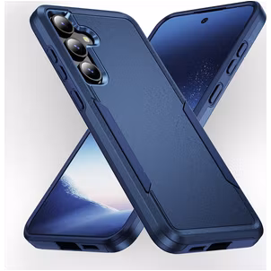 Mobigear Heavy Armor Coque Samsung Galaxy S24 Coque arrière Rigide Anti-Chocs - Bleu