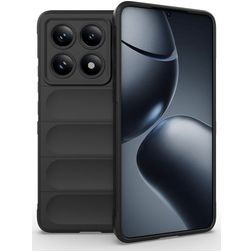 Mobigear Bumpy Xiaomi 14T Pro TPU souple Coque arrière - Noir