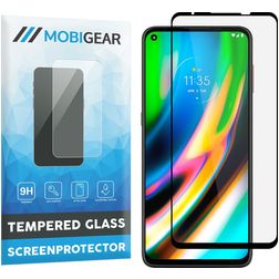 Mobigear Premium Motorola Moto G9 Plus Verre trempé Protection d'écran - Compatible coque - Noir