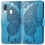 Mobigear Butterfly Samsung Galaxy A40 Étui Portefeuille - Bleu