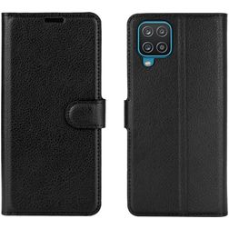 Mobigear Classic Housse Samsung Galaxy A12 Etui Porte-Monnaie - Noir