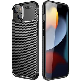 Mobigear Racing Coque iPhone 14 Pro Max Coque arrière en TPU Souple - Noir