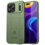 Mobigear Rugged Shield Coque iPhone 17 Pro Max Coque arrière en TPU Souple Anti-Chocs - Vert