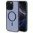 Mobiparts Hardcover iPhone 16 Pro Max MagSafe Plastique rigide Coque arrière - Satin Blue