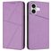 Mobigear Frosted Flip Housse iPhone 17 Etui Porte-Monnaie - Violet