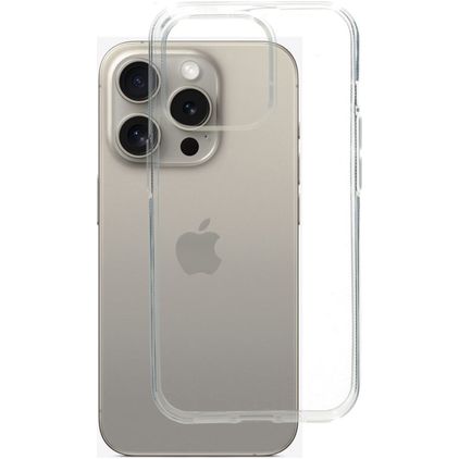 Mobiparts Classic Coque Transparente iPhone 15 Pro Coque arrière en TPU Souple - Transparent