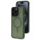 Mobiparts Hardcover iPhone 15 Pro Max MagSafe Plastique rigide Coque arrière - Satin Green