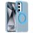 Mobigear Shockproof Samsung Galaxy S24 FE MagSafe Plastique rigide Coque arrière - Bleu
