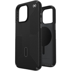 Speck Presidio2 Grip Coque iPhone 15 Pro Max MagSafe Coque arrière Rigide Anti-Chocs - Noir