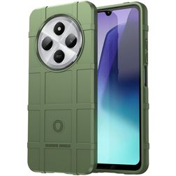 Mobigear Rugged Shield Coque Xiaomi Redmi 14C Coque arrière en TPU Souple Anti-Chocs - Vert