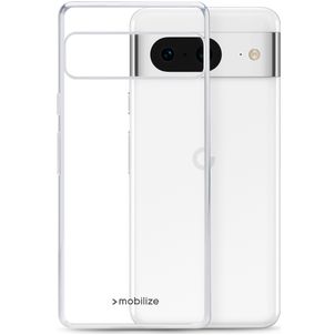 Mobilize Gelly Coque Transparente Google Pixel 8 Coque arrière en TPU Souple - Transparent