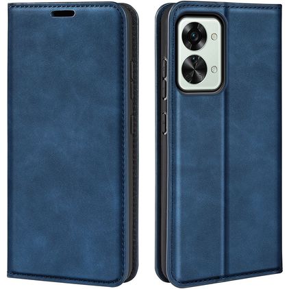 Mobigear Retro Slim Housse OnePlus Nord 2T 5G Etui Porte-Monnaie - Bleu