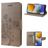Mobigear Flowers Housse Samsung Galaxy M23 Etui Porte-Monnaie - Gris