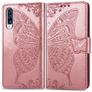 Mobigear Butterfly Housse Samsung Galaxy A70 Etui Porte-Monnaie - Rose doré