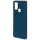 Mobiparts Coque Samsung Galaxy A21s Coque arrière en Silicone - Blueberry Blue