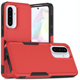Mobigear Heavy Armor Coque Samsung Galaxy A56 Coque arrière Rigide Anti-Chocs - Rouge