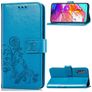 Mobigear Clover Samsung Galaxy A70 Étui Portefeuille - Bleu