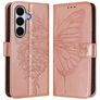 Mobigear Butterfly Housse Samsung Galaxy A27 Etui Porte-Monnaie - Rose doré