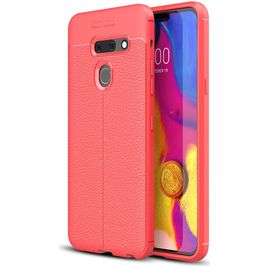 Mobigear Luxury Coque LG G8 ThinQ Coque arrière en TPU Souple - Rouge Mobigear Luxury Coque LG G8 ThinQ Coque arrière en TPU Souple - Rouge