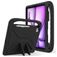 Mobigear AeroArmor Coque iPad Air 13 Pouces (2024) Coque de tablette pour enfants avec Poignée Enfants en EVA + Porte-crayon - Noir
