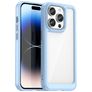 Mobigear Crystal Coque iPhone 15 Pro Coque arrière Rigide - Transparent / Bleu
