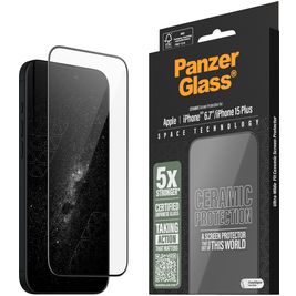PanzerGlass Ceramic iPhone 16 Plus Verre trempé Protection d'écran - Compatible Coque