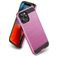 Mobigear Brushed Armor Coque iPhone 12 Pro Max Coque arrière Rigide Anti-Chocs - Rose