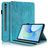 Mobigear Tree Coque Samsung Galaxy Tab S10 FE Plus Etui + Porte-crayon - Bleu