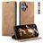 CaseMe 013 iPhone 17 Étui Portefeuille - Marron