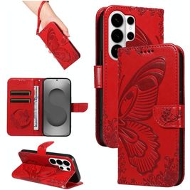 Mobigear Butterfly Housse Samsung Galaxy S26 Ultra Etui Porte-Monnaie - Rouge